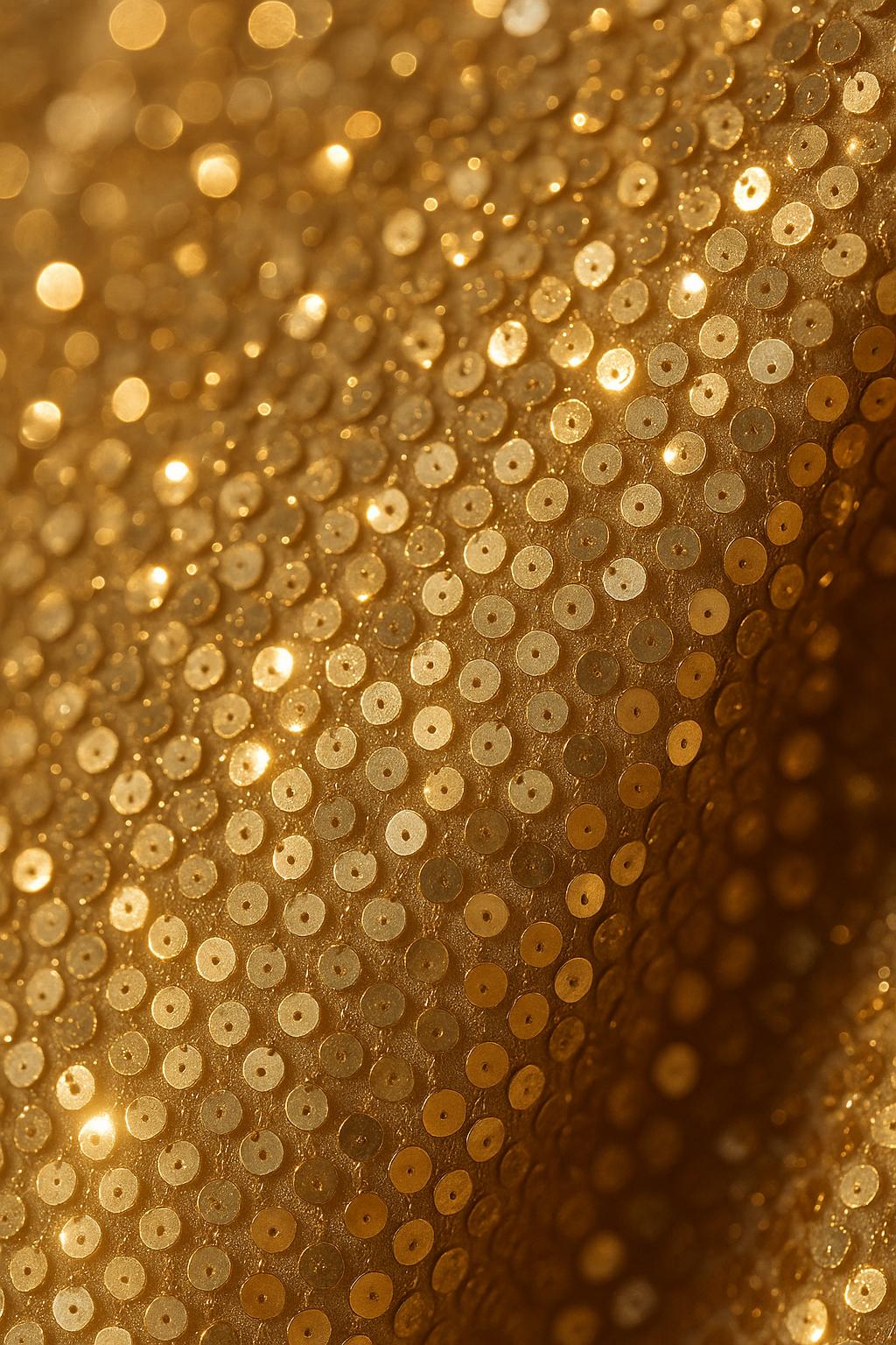 GOLDEN HOUR Mini Dress - Detalhe das Lentejuelas